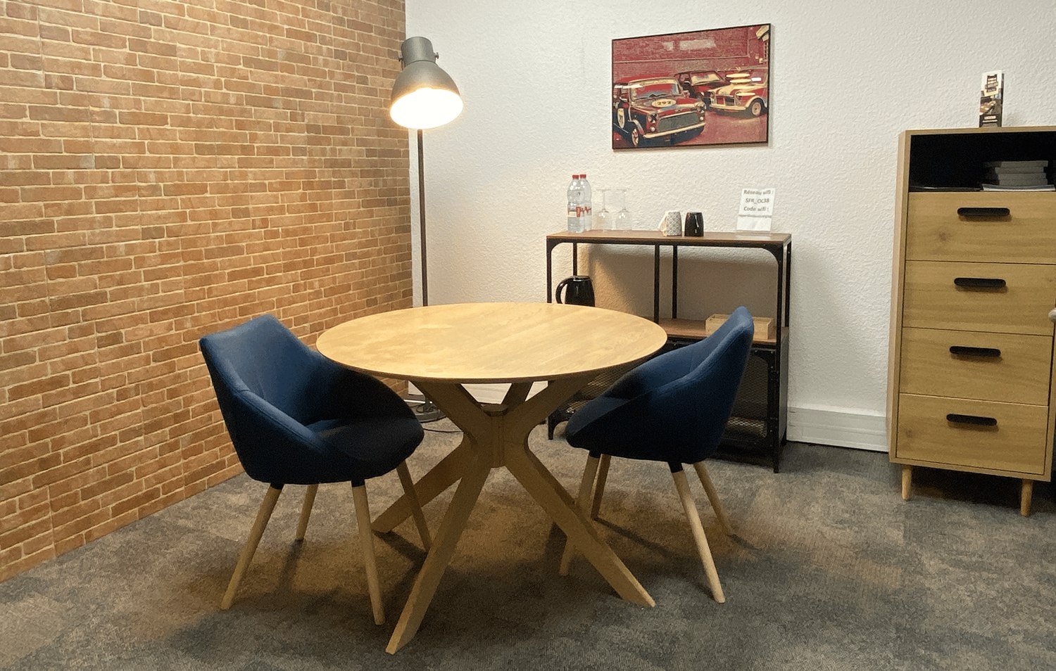 Petite salle de réunion de L’Atelier de la Pep’ à Nancy
